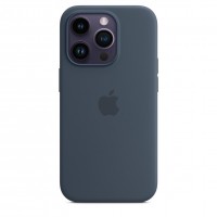 Силиконовый чехол для iPhone 14 Pro Max с MagSafe - Темно-синий