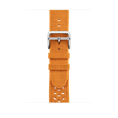Ремешок Hermes для Apple Watch 41mm Orange Tricot Single Tour - Оранжевый