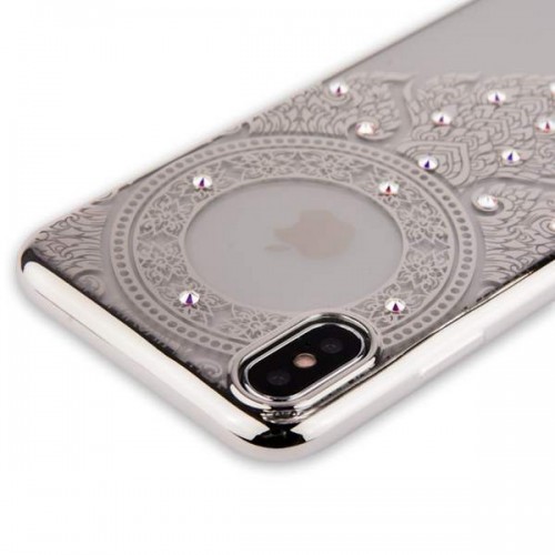 Накладка силиконовая Beckberg Monsoon для iPhone X - Серебристый №2