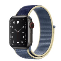 Apple Watch Edition Series 5 Titanium Space Black, 40 мм Cellular + GPS, синий браслет
