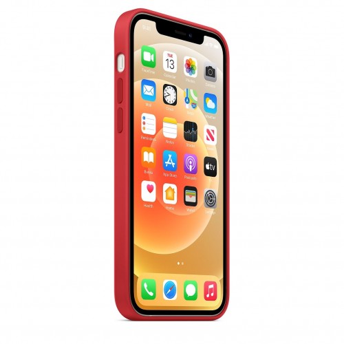 Силиконовый чехол MagSafe для iPhone 12 Красный