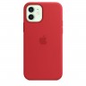 Силиконовый чехол MagSafe для iPhone 12 Красный