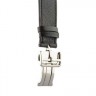 Ремешок кожаный для Apple Watch 38мм W16 Fashion застёжка бабочка (Черный)