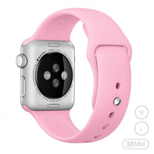 Ремешок спортивный для Apple Watch 38mm Светло розовый