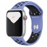 Apple Watch series 5 Nike, 44 мм GPS + Cellular, серебристый алюминий, спортивный ремешок nike "синяя пастель/черный"