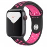 Apple Watch series 5 Nike, 44 мм GPS + Cellular, алюминий "серый космос",спортивный ремешок nike "черный/розовый всплеск"