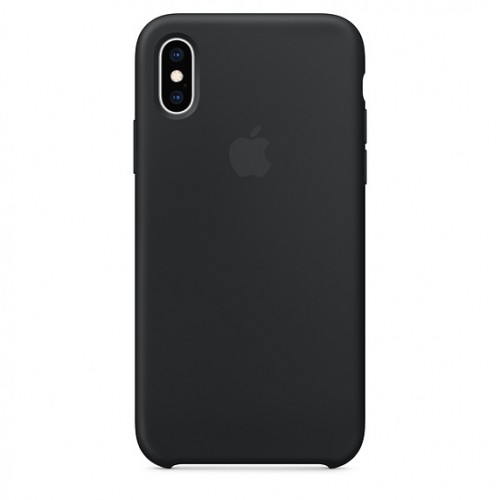 Силиконовый чехол для iPhone Xs, чёрный