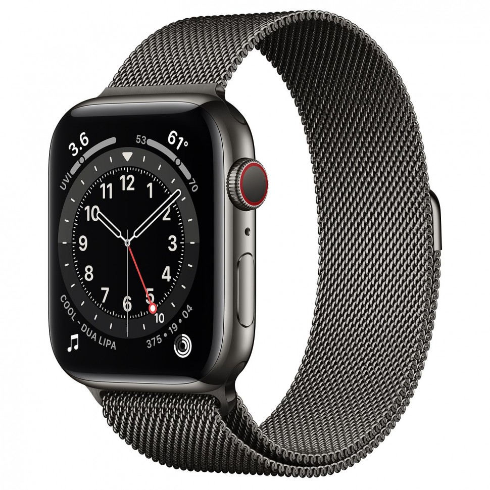 Купить Apple Watch 6 Graphite Stainless Steel 44mm в Москве миланский Apple Watch Stainless Steel Without Cellular