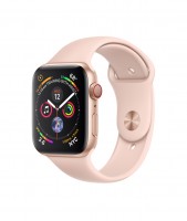 Apple Watch Series 4, 44 мм Cellular + GPS, золотой алюминий ремешок спортивный "розовое золото"