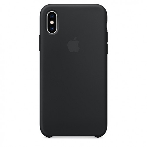 Силиконовый чехол для iPhone Xs Max, чёрный