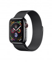 Apple Watch Series 4, 44 мм Cellular + GPS, нержавеющая сталь цвета "чёрный космос", миланская петля