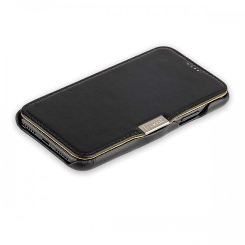Чехол-книжка кожаный i-Carer для iPhone X luxury Series - Черный