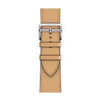 Кожаный ремешок Hermes для Apple Watch Single Tour 45mm - Песочный (Naturel Sable)