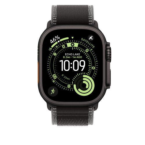 Ремешок для Apple Watch Ultra 49mm Trail Loop Black Titanium (M/L) - Black/Charcoal (Черный уголь)