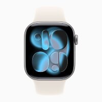 Apple Watch Series 11 42mm, Space Gray Aluminum Case with Sport Band - Starlight