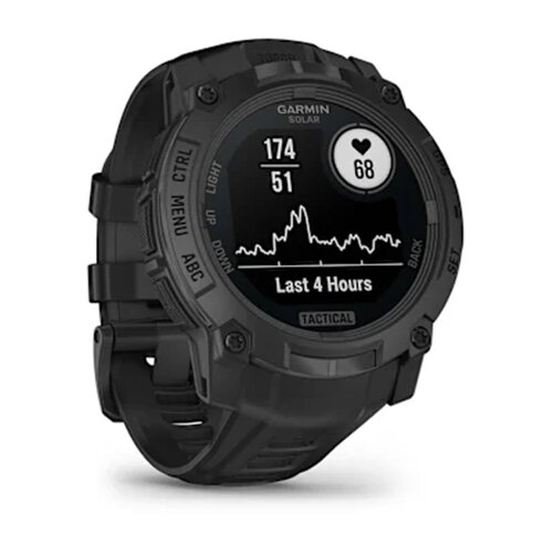 Умные часы Garmin Instinct 3 50mm, Solar, Tactical Edition, Black, Black Band