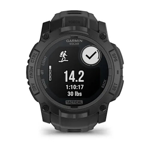 Умные часы Garmin Instinct 3 50mm, Solar, Tactical Edition, Black, Black Band