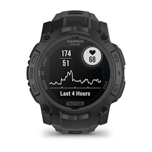 Умные часы Garmin Instinct 3 50mm, Solar, Tactical Edition, Black, Black Band