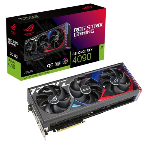 Видеокарта NVIDIA ASUS ROG Strix RTX 4090 OC 24GB