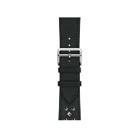 Ремешок Hermès Single Tour Clou Medor Rock из кожи Swift 42mm для Apple Watch - Черный (Noir)