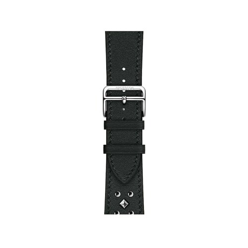 Ремешок Hermès Single Tour Clou Medor Rock из кожи Swift 42mm для Apple Watch - Черный (Noir)