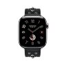 Ремешок Hermès Single Tour Clou Medor Rock из кожи Swift 42mm для Apple Watch - Черный (Noir)