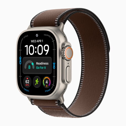 Ремешок для Apple Watch Ultra 49mm Trail Loop Titanium (S/M) - Dark Umber (Коричневый)