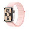 Apple Watch SE (2023) 44mm, Starlight Aluminum Case with Sport Loop - Light Pink (Светло-розовый)