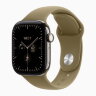 Apple Watch Series 12 46mm, Natural Titanium Case with Sport Band - Olive