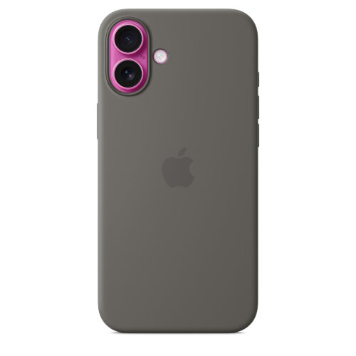 Силиконовый чехол для iPhone 16 Plus с MagSafe - Stone Gray (Серый)