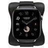 Apple Watch Hermès Series 12 42mm, Silver Titanium, ремешок En Selle черный (Noir)