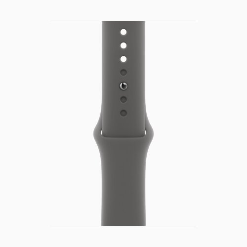 Apple Watch Series 10 42mm, Jet Black Aluminum Case with Sport Band - Stone Gray