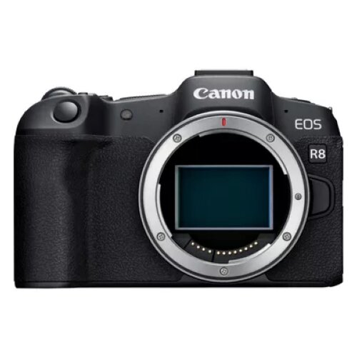 Canon EOS R8 Mirrorless Camera, Black + RF 85mm Macro IS STM Lens + RF 24-50mm IS STM Lens