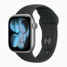 Apple Watch Series 11 42mm, Space Gray Aluminum Case with Sport Band - Black