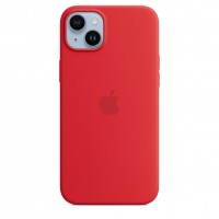 Силиконовый чехол для iPhone 14 с MagSafe - Красный