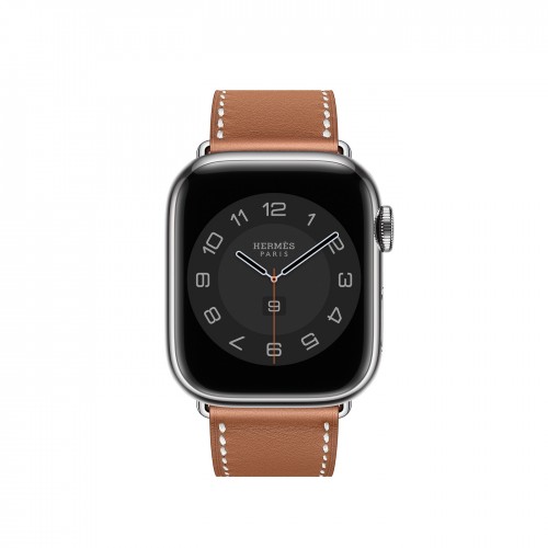Ремешок Hermès Single Tour из кожи Swift 41mm для Apple Watch - Коричневый (Gold)