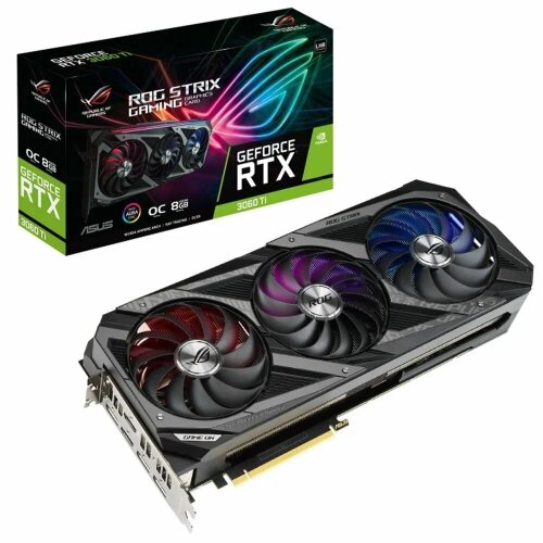 Видеокарта NVIDIA ASUS ROG Strix RTX 3060 Ti OC 8GB