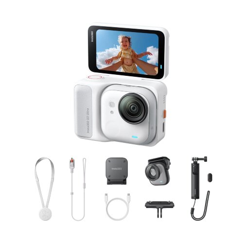 Ультракомпактная экшн-камера Insta360 GO Ultra Arctic White Family Bundle 2.0