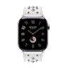 Ремешок Hermès Single Tour Clou Medor Rock из кожи Swift 46mm для Apple Watch - Белый (Blanc)