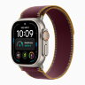 Ремешок для Apple Watch Ultra 49mm Trail Loop Titanium (M/L) - Burgundy (Бордовый)
