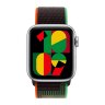 Apple Watch SE (2023) 44mm, Silver Aluminum Case with Sport Loop - Black Unity