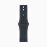 Apple Watch Series 12 46mm, Natural Titanium Case with Sport Band - Navy Blue