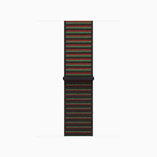 Apple Watch Series 12 42mm, Black Aluminum Case with Sport Loop - Black Unity - Unity Rhythm