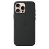 Силиконовый чехол для iPhone 16 Pro Max с MagSafe - Black (Черный)