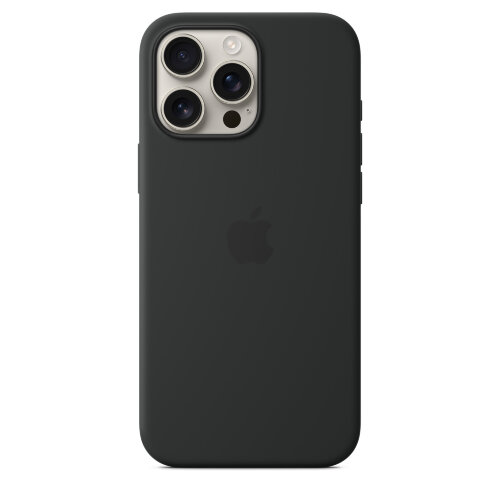 Силиконовый чехол для iPhone 16 Pro Max с MagSafe - Black (Черный)