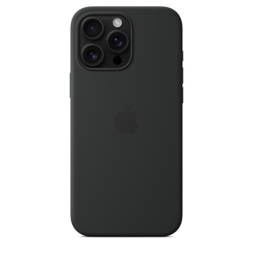 Силиконовый чехол для iPhone 16 Pro Max с MagSafe - Black (Черный)