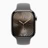 Apple Watch Series 10 46mm, Slate Titanium Case with Sport Band - Stone Gray