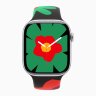 Apple Watch Series 10 42mm, Jet Black Aluminum Case with Sport Band - Unity Bloom