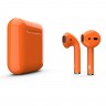 оранжевые AirPods 2 матовые 2019