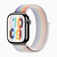 Apple Watch Series 11 46mm, Slate Titanium Case with Sport Loop - Pride Edition